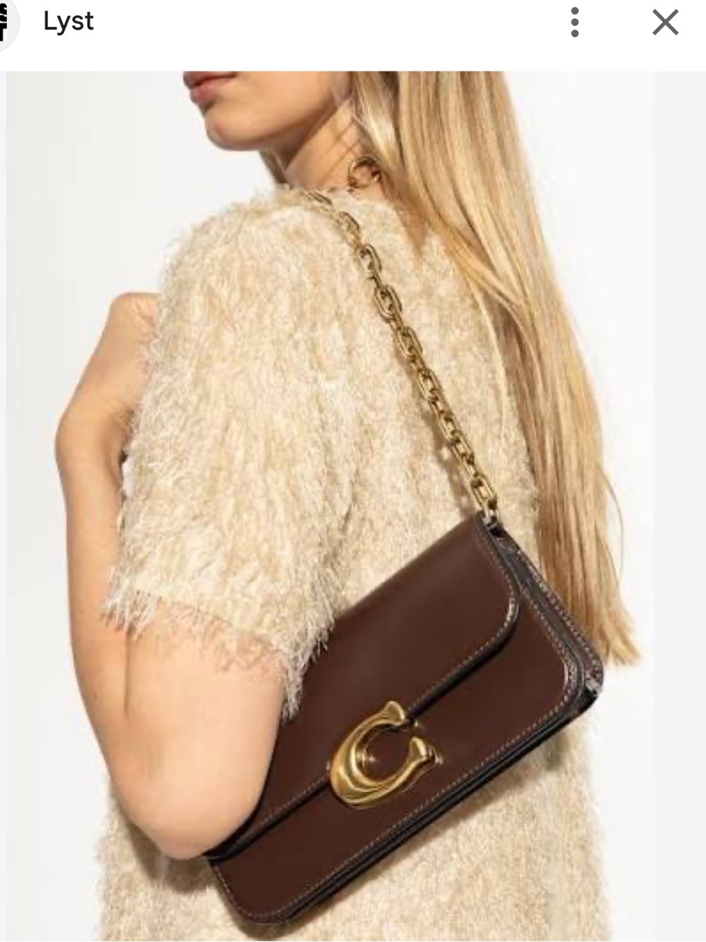 Looking for coach idol bag 23 in maple